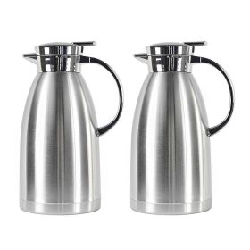 SOGA 2X 1.8L Stainless Steel Insulated Vacuum Flask Water Coffee Jug Thermal