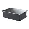 23" Kitchen Sink Undermount Single Bowl Drop-In Basin Stainless Steel Bar