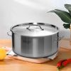 SOGA Stock Pot 23L Top Grade Thick Stainless Steel Stockpot 18/10