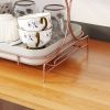 2-layer rose gold storage rack kitchen storage, exquisite storage, efficient storage, fashion choice