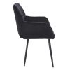 Dining Chairs Set of 2, Upholstered Kitchen Chairs with Comfortable Seat, velvet Dining Chairs with Armrests, Easy to Assemble and Clean