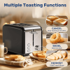 W1134P237561  2 chip Toaster 1.5-inch super wide slot 6 Browning settings and 3 features (thaw / reheat / cancel) SUS304 Ultra wide slot and removable