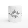 Coffee Mugs Microwave Safe Sunburst Ceramic Mugs by HadiArts