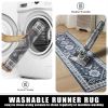 Kitchen Rug Sets 3 Piece with Runner Non Slip Kitchen Rugs and Mats Washable Kitchen Mats for Floor Thick Kitchen Floor Mat Carpet Runner Rugs for Hal