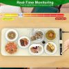 Silicone Food Warming Mat With 9 Temperature Levels 6Hrs Timer Child Lock Auto Shut Off Roll-Up Electric Warming Tray For Party Buffet Gathering Daily